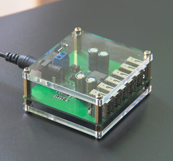 6usb output dc step-down module 12v24v36v to 5v/8a car charging step-down power converter