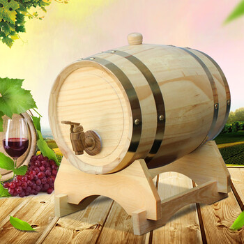 Red oak barrel empty barrel oak barrel 3l grape beer red and white bulk home-brewed wooden 3l white oak