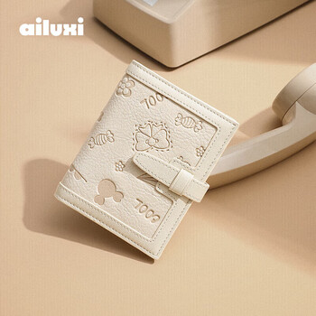 Ailuxi cute elf short wallet card holder two-in-one high-looking fashionable small coin purse birthday gift for girls