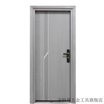 New zinc alloy room door single door home anti-theft bedroom door rental house door full suite door engineering door main picture 8056 model 8820510 inner opening left lock