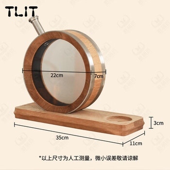 Tlit german imported quality whiskey oak barrel empty barrel ornaments internet celebrity bubble wine barrel high-end bubble wine special bottle mongolian oak 800ml ordinary package (60 years old)
