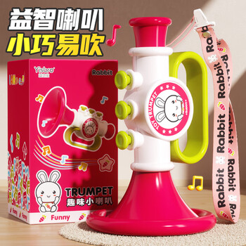 Xinsite (xst) children's trumpet toy blowing music baby can play mini harmonica baby whistle musical instrument lanyard birthday gift