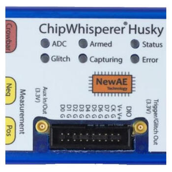 -cwhusky-sk1 chipwhisperer-husky power analysis and fault injection tool blue