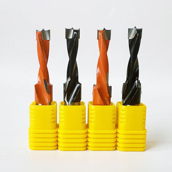 Naoiskey woodworking step drill countersink hole drill three-in-one two-stage step drill screw hole side hole alloy drill bit row manufacturer two-stage drill 8*30+12*70 5 front and back