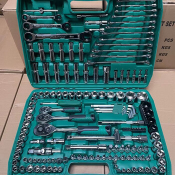 Chiweng 216-piece auto repair tool set, car repair set, socket wrench, car repair tools, 150 pieces, 24 teeth, regular model (warranty for damage)