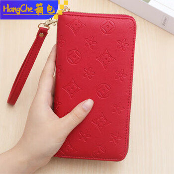 Ye yu 2025 new wallet, unisex, long, anti-degaussing, large-capacity card holder, multiple card slots, zipper handbag, wallet, style 1, 36 card slots, anti-degaussing - burgundy