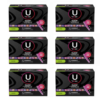 Kotex (kotex) kotex ready-to-ship us tampons, swimmable kotex plastic short catheter, 6 boxes in a box, super large flow, others