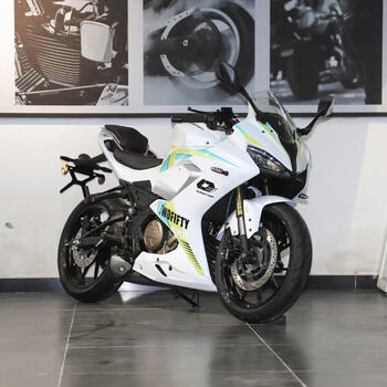 Qianjiang qj sai 250 motorcycle double-cylinder engine version motorcycle strong version imitation race youth version street car mini sports car mini version green