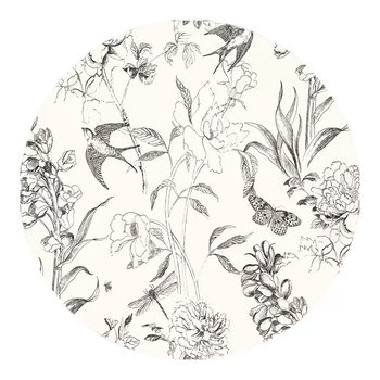 Yusenyi cream style round carpet light luxury luxury living room coffee table bedroom bedside dressing room dressing table chair floor mat sketch swallow (spun yarn woven velvet) 1 piece customized consultation