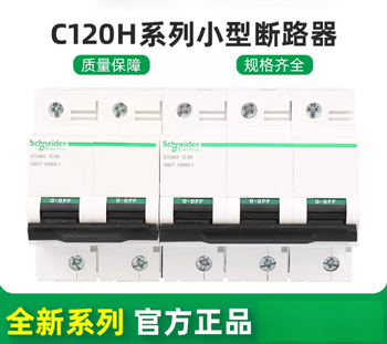 C120h circuit breaker 63a80a100a with leakage protection circuit breaker 3p leakage protection 2p4 4p 125a 2p