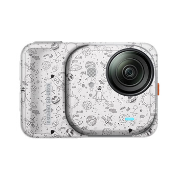Meibendo suitable for shadow stone insta360 go ultra action camera protective film sticker all-inclusive 3m cartoon space white