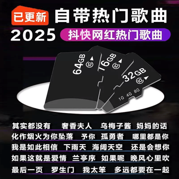 Mp3 memory card with songs 2026 new songs storage card audio headphone memory card fast popular mp4tf card 1g 100 popular songs