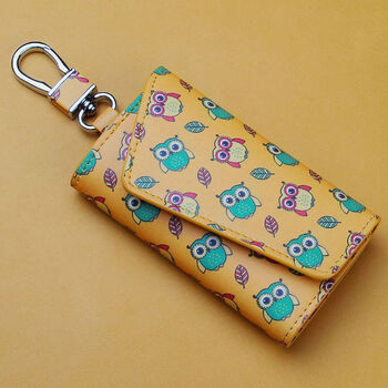 Ye yu multifunctional key bag for women, small and simple key bag for men, cute key cover for home, mini exquisite key cover, yellow