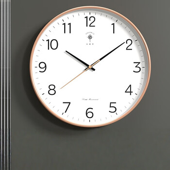 Polaris (polaris) clock wall clock living room home silent durable fashionable wall hanging clock 2025 new clock gold silent movement 20 cm