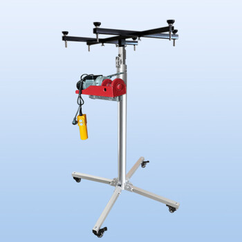 Central air conditioning internal unit air duct installation lift wall cabinet wall overall cabinet installation tool bracket artifact thickened 3.5 meter motor model (220v) 300 catties three sections thickened stainless steel