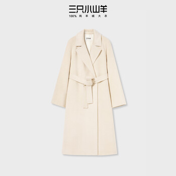 Three little goats show style l18 royal alpaca autumn and winter women's coat white m