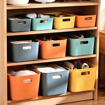 Wilkie desktop storage box kitchen drawer storage basket dormitory snacks and sundries organizing storage box drawer storage toy basket japanese style portable storage box blue medium