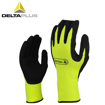 Delta 201753 cold-proof pu coated latex foam wear-resistant, cut-proof, waterproof and anti-slip labor protection gloves 201753 single package l
