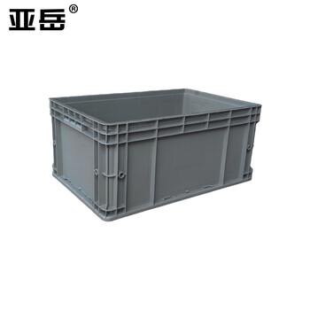 Yayue plastic turnover box european standard eu storage box thickened logistics box auto parts organizing parts box turtle fish storage box gray 600*400*280mm for large quantities, please consult customer service for more discounts