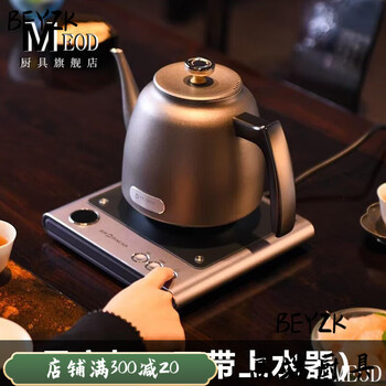 Beyzk germany imported high-quality pure titanium kettle for tea, double-layer vacuum kettle with integrated electric hot water insulation, starry sky gray l 12ml