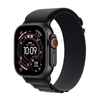 Apple/apple watch ultra3 smart watch honeycomb model 49mm black titanium case black alpine loop strap m