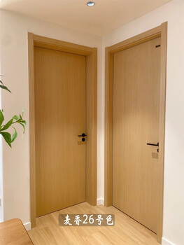 Cream log style solid wood door bedroom door interior door set door japanese style flat panel simple home unpainted door log style composite door/free shipping and lock/not installed