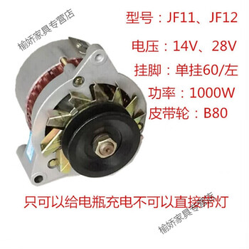 Pupan sanqihu agricultural vehicle 12v24v new copper-shield pneumatic single-cylinder diesel engine generator with adjustable copper wire 12v left-hand jf11166-7