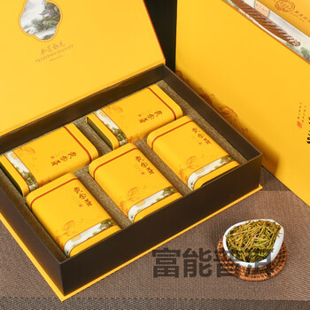 Qiu boyuan golden bud tea 2024 new tea mingqian green tea spring tea authentic anji specialty white tea gift box 250g