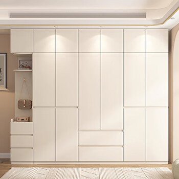He jiagong 2025 new enf grade aviation aluminum alloy honeycomb wardrobe bedroom home simple modern segmented large wardrobe 0.8*2.0 meters high enf grade aviation aluminum wardrobe