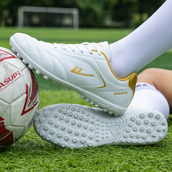 Pull-back football shoes broken nails tf sole football training shoes for adults, primary and secondary school students general purpose 0305 platinum broken nails 38