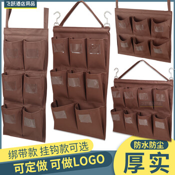 Hotel linen cart, guest room work cart, rag bag, five-color clean linen bag with label, multi-port storage hook bag, customized (size, style), contact customer service