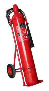 Huaihai portable carbon dioxide fire extinguisher cart dry ice 235710kg30kg24kg alloy steel xuzhou mtt/be24kg carbon dioxide alloy steel