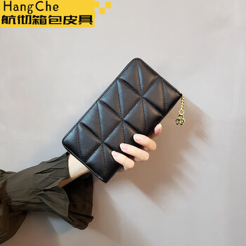 Ye yuling plaid women's wallet women's long multifunctional wallet 2025 new fashion card bag clutch wallet zipper main image