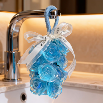 Aoyanlai creative handmade crystal rose scented soap can be used for bathing and hand washing, and can be used as a car aromatherapy souvenir soap pendant. crystal rose cologne 200g 1 piece, about 14 pieces, gift box