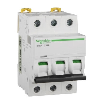 Schneider air switch ic65n (d type) small circuit breaker without leakage protector 100a 3p