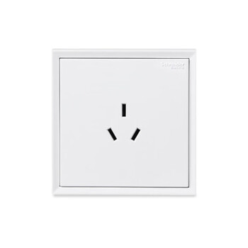 Schneider hao lang series elegant white three-hole 10a socket c2e426_10s_we_c1 three-hole 10a socket hao lang elegant white