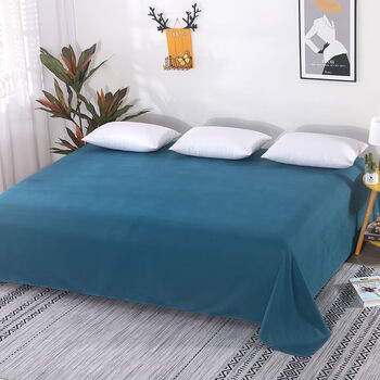 Rsrddy solid color large bed sheets, tatami sheets, kang sheets, four-season sheets, larger and wider sheets, rural soil kang sheets, 3/4 meters, clear water blue (for customization, please contact customer service)