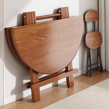 Editor-in-chief xiang folding table dining table home dining table outdoor portable stall storage simple rental room round table small apartment 10