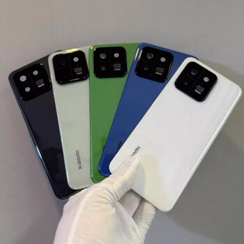 Second-hand disassembled mi 13 original disassembled back cover pro glass battery cover 13ultra back shell ceramic xiaomi 13pro back cover ceramic white disassembled 98 new