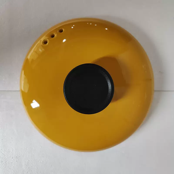 Yusenyi ceramic casserole lid single lid accessory yellow black lid universal crock pot stew pot casserole lid household pot lid thickened yellow diameter 16.5cm no card slot