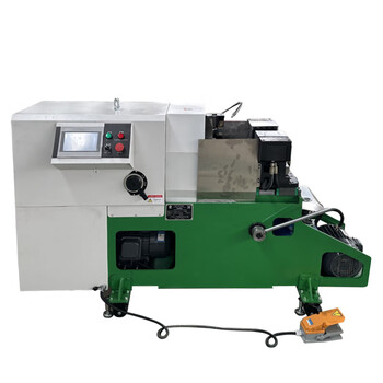 He jiagong fully automatic cnc intelligent threading machine heating water pipe fire pipe gas galvanized pipe fast threading machine green deposit