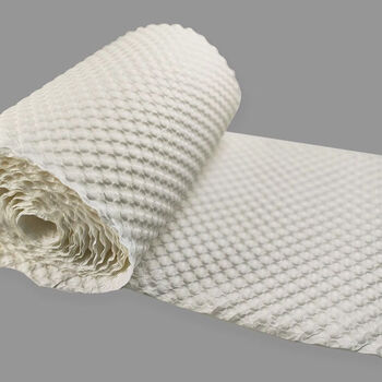 Bun peng ji express protective foam anti-fall filling bubble paper grid pressure foam kraft paper environmentally friendly wrapping paper express shock-absorbing paper white thickened no tear line 45cm*50m