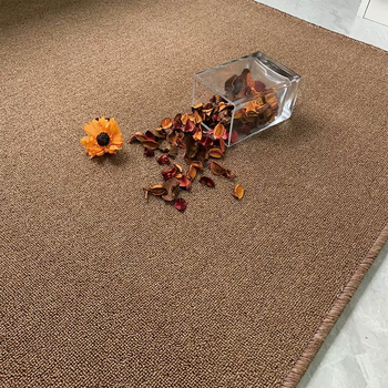 Yusenyi carpet high-end style black feeling extremely boys gray living room carpet electric mat floor competition simple bedroom black office brown 80120cm