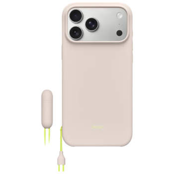 99% new apple beats iphone 17 pro max stand case (supports magsafe and camera control) - light stone gray