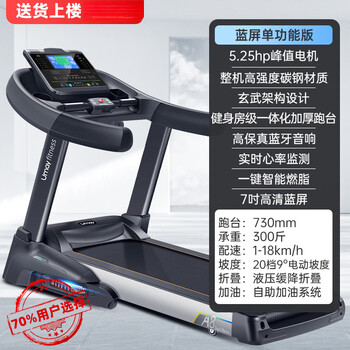 Youmei treadmill home gym special foldable ultra-silent climbing machine women's indoor large men's blue screen single function 5.25hp peak motor one