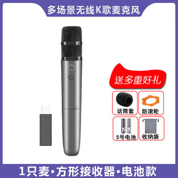 Skyworth cool open microphone home karaoke wireless microphone suitable for huawei tv byd car xgimi projection voice battery single microphone