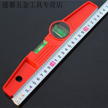 Meikejie level high-precision anti-fall strong magnetic solid cast aluminum new portable multi-functional mini level small mini solid 250mm 2 bubbles with magnetic 1 handful all specifications and colors random