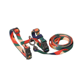 Pidanpidan cat leash, outdoor cat walking rope, h-shaped cat harness, cat walking rope, anti-breakaway cat chain, cat chest harness, color m-medium size (cannot be returned or exchanged after opening)
