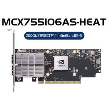 Nvidia connectx-7 2x200g qsfp112 ndribeth mcx755106as-heat network card reservation link 50% off for 200 orders