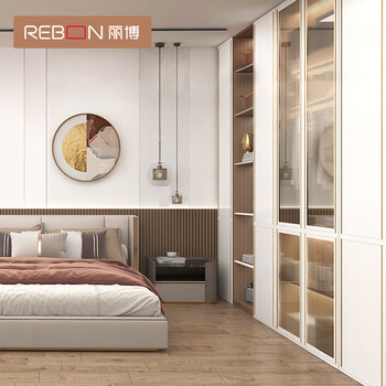 Libo whole house customized wardrobe simple modern bedroom walk-in wardrobe overall european pine board 19800 package 19800 yuan/20 whole house package